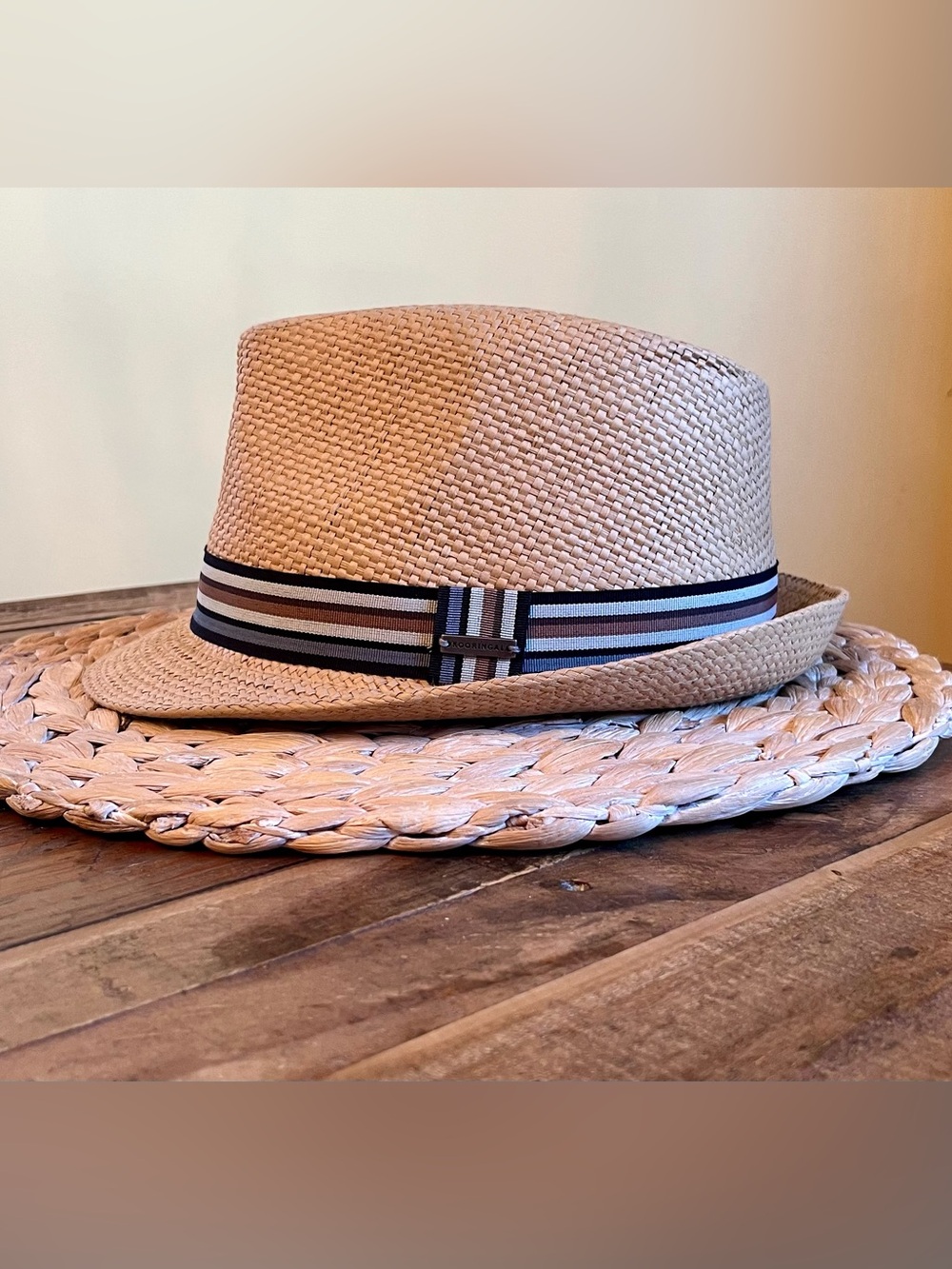 Kooringal Straw Fedora Hat